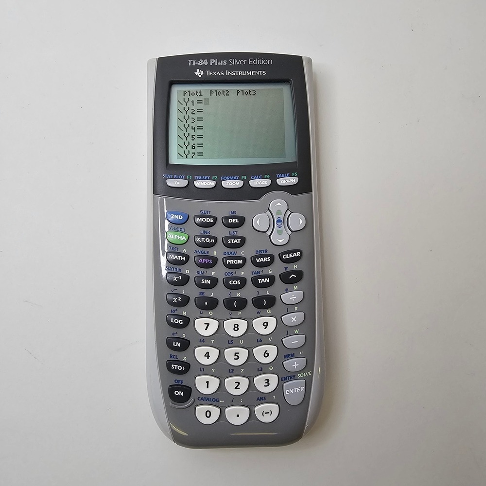 Texas Instruments TI-84 Plus Silver Edition Graphing Calculator Gray Silver